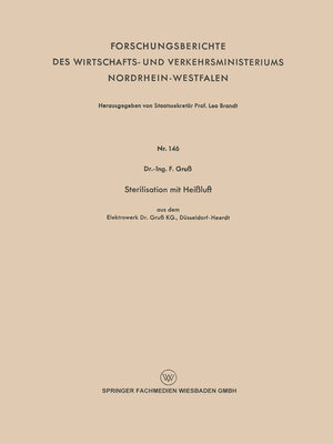 cover image of Sterilisation mit Heißluft